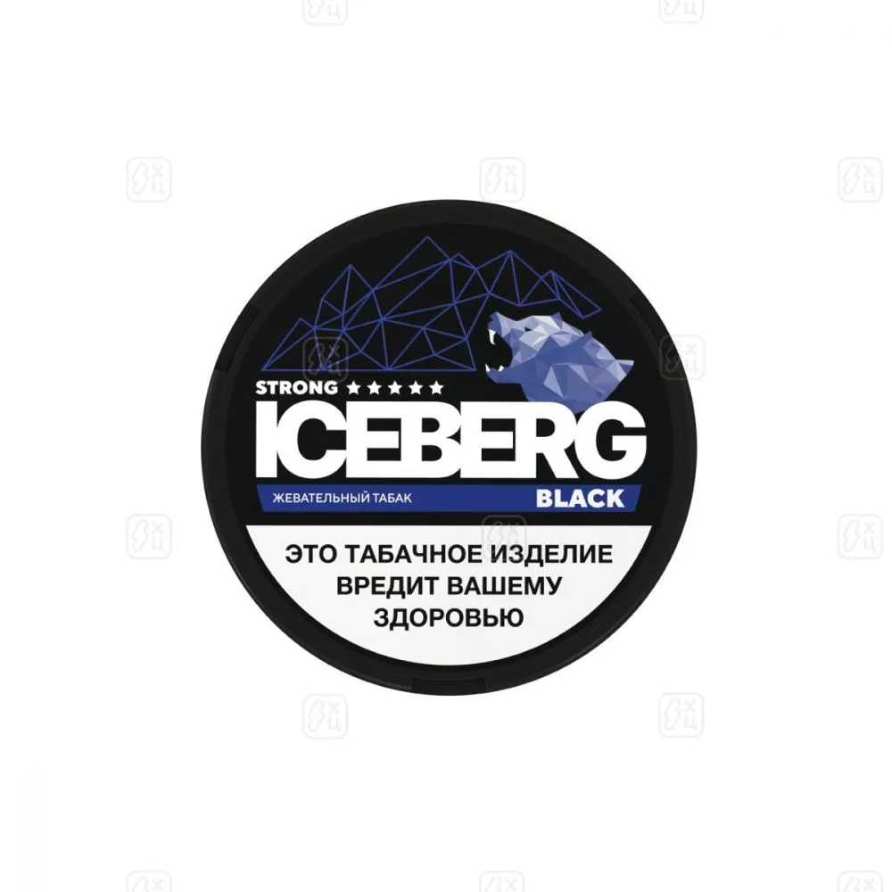 Жевательный табак ICEBERG BLACK FRUIT SLIM STRONG