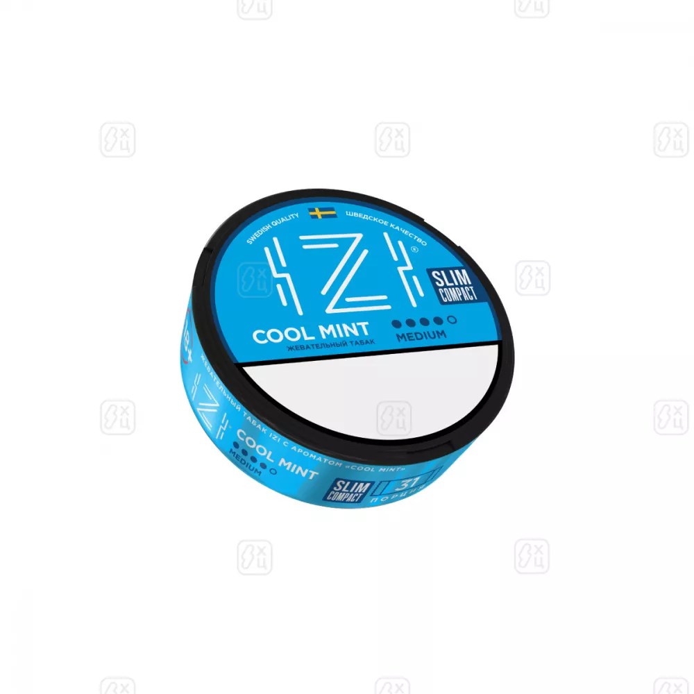 Жевательный табак IZI Slim Compact medium, Cool mint, 10 гр.