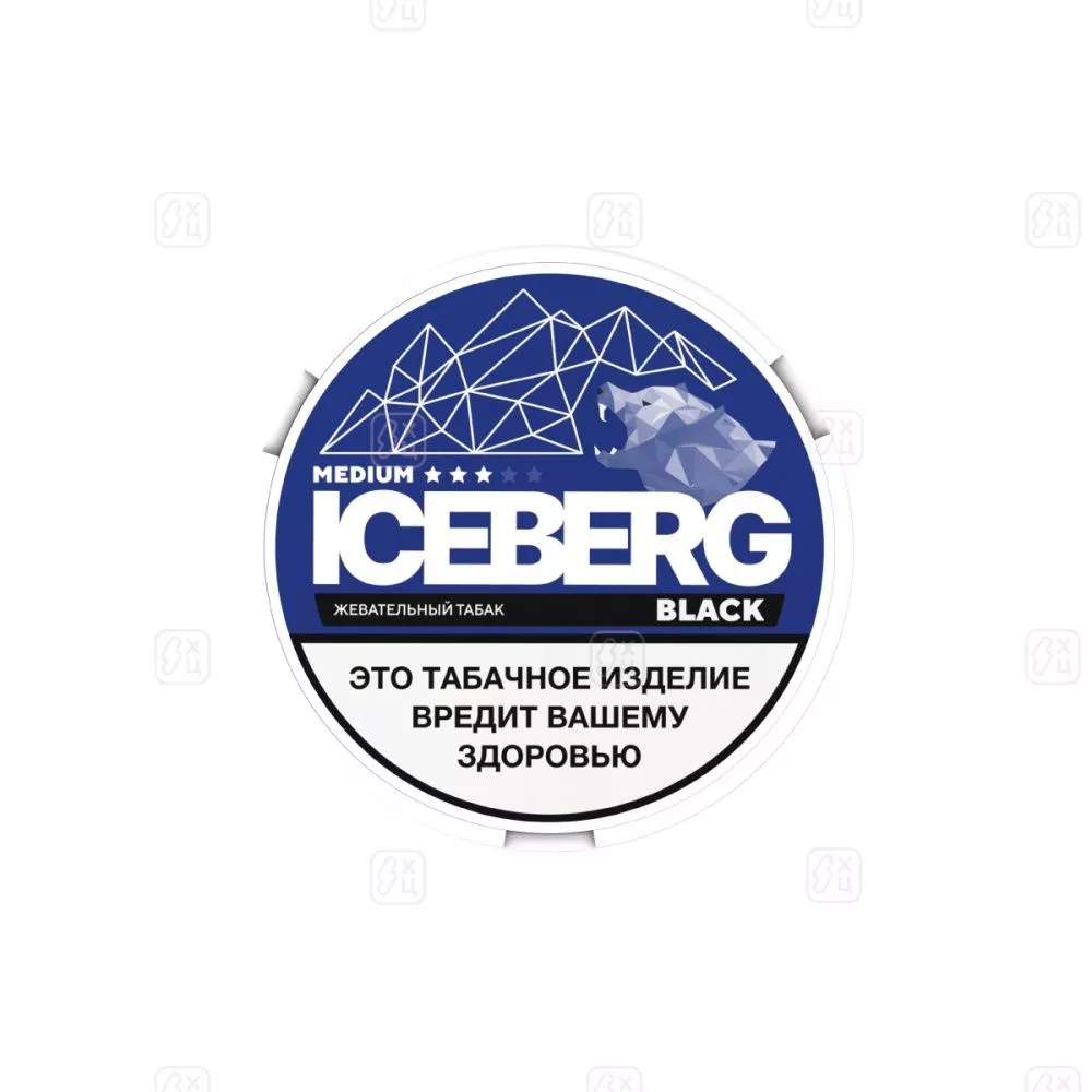 Жевательный табак ICEBERG BLACK FRUIT GUM SLIM MEDIUM