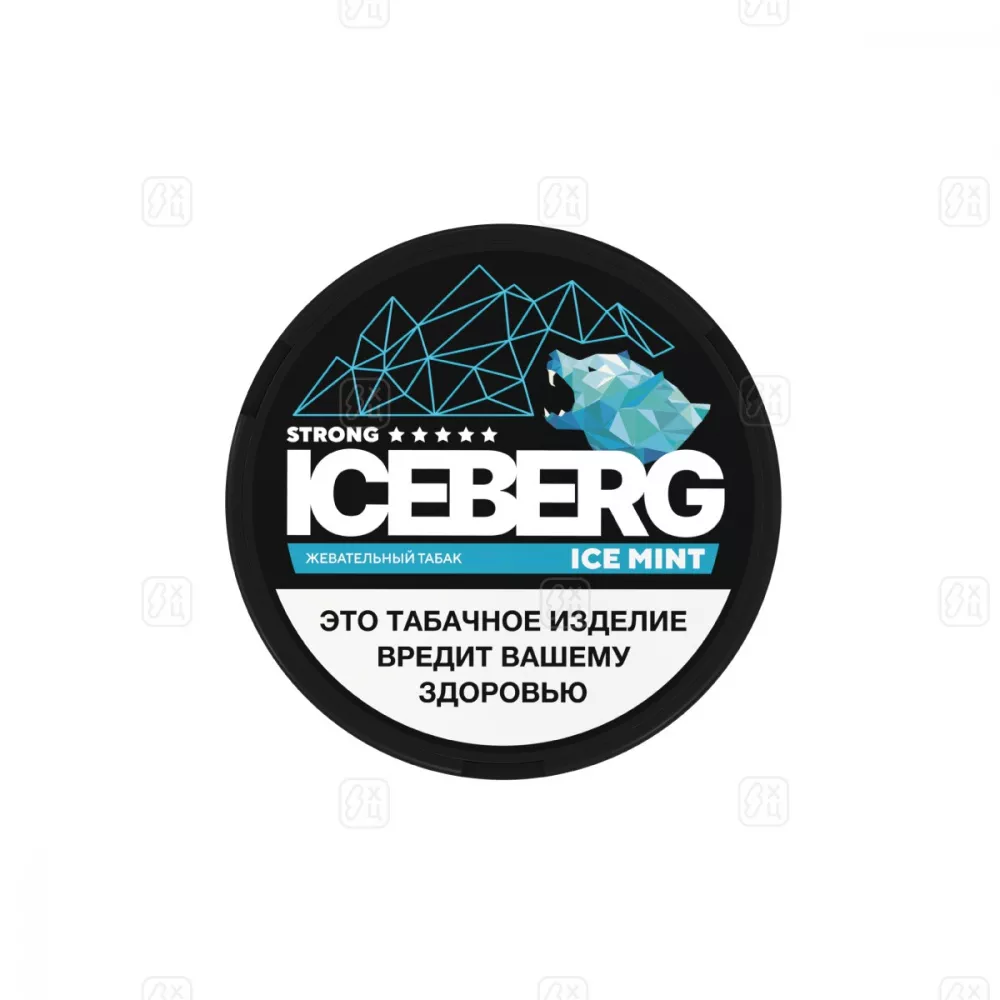 Жевательный табак ICEBERG (ICETOBACCO) ICE MINT STRONG