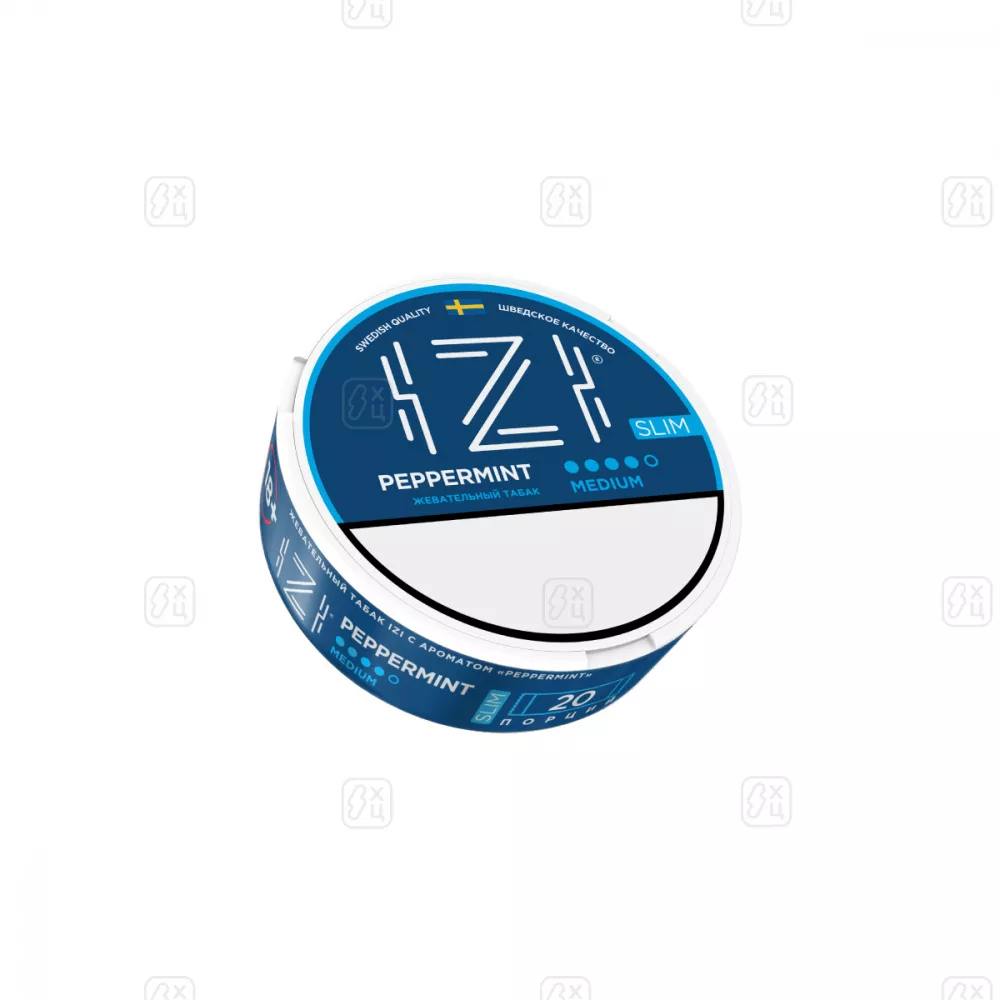 Жевательный табак IZI Slim medium, Peppermint, 10 гр.