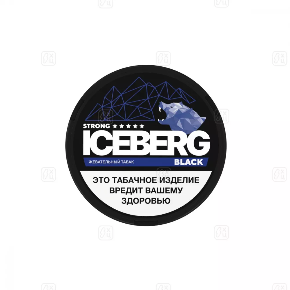 Жевательный табак ICEBERG BLACK FRUIT SLIM STRONG