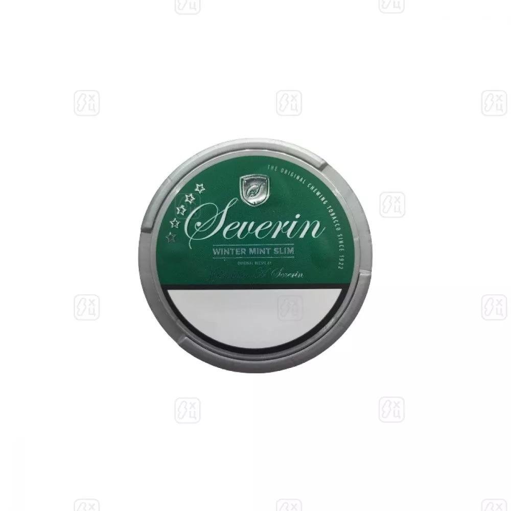 Жевательный табак JOHNATHAN A SEVERIN WINTER MINT 12гр, 20 паучей, slim, Strong
