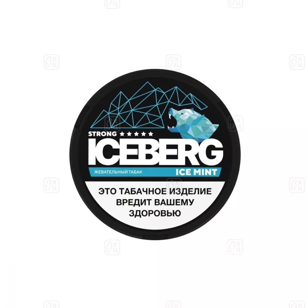 Жевательный табак ICEBERG (ICETOBACCO) ICE MINT STRONG