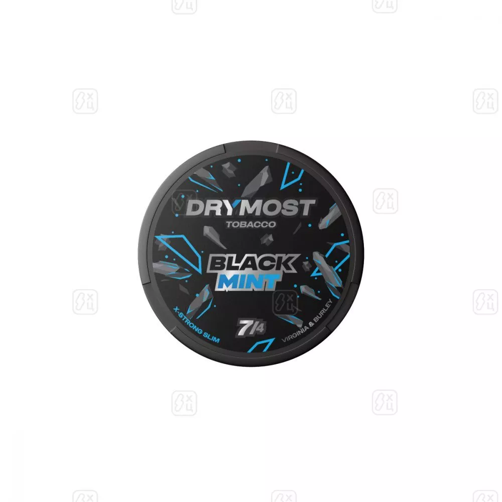 Табак жевательный DryMost_Black_Mint_slim_12г_