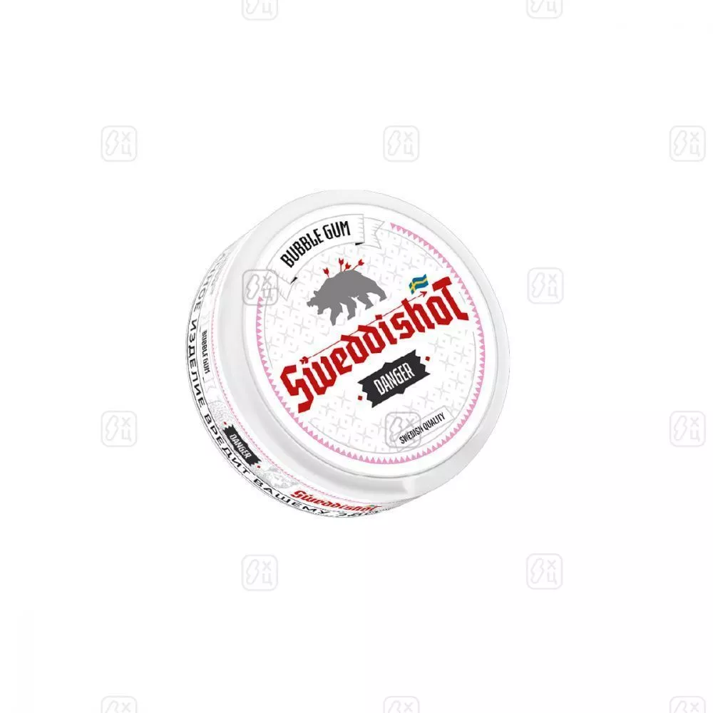 Жевательный_табак_SWEDDISHOT_BUBBLE_GUM_danger_80мг,_13гр_М_100