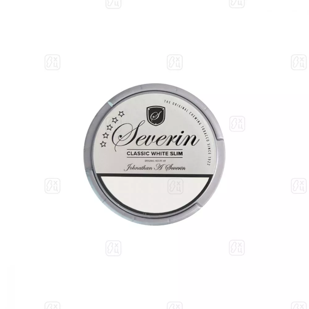 Жевательный табак JOHNATHAN A SEVERIN CLASSIC WHITE 12гр, 20 паучей, slim