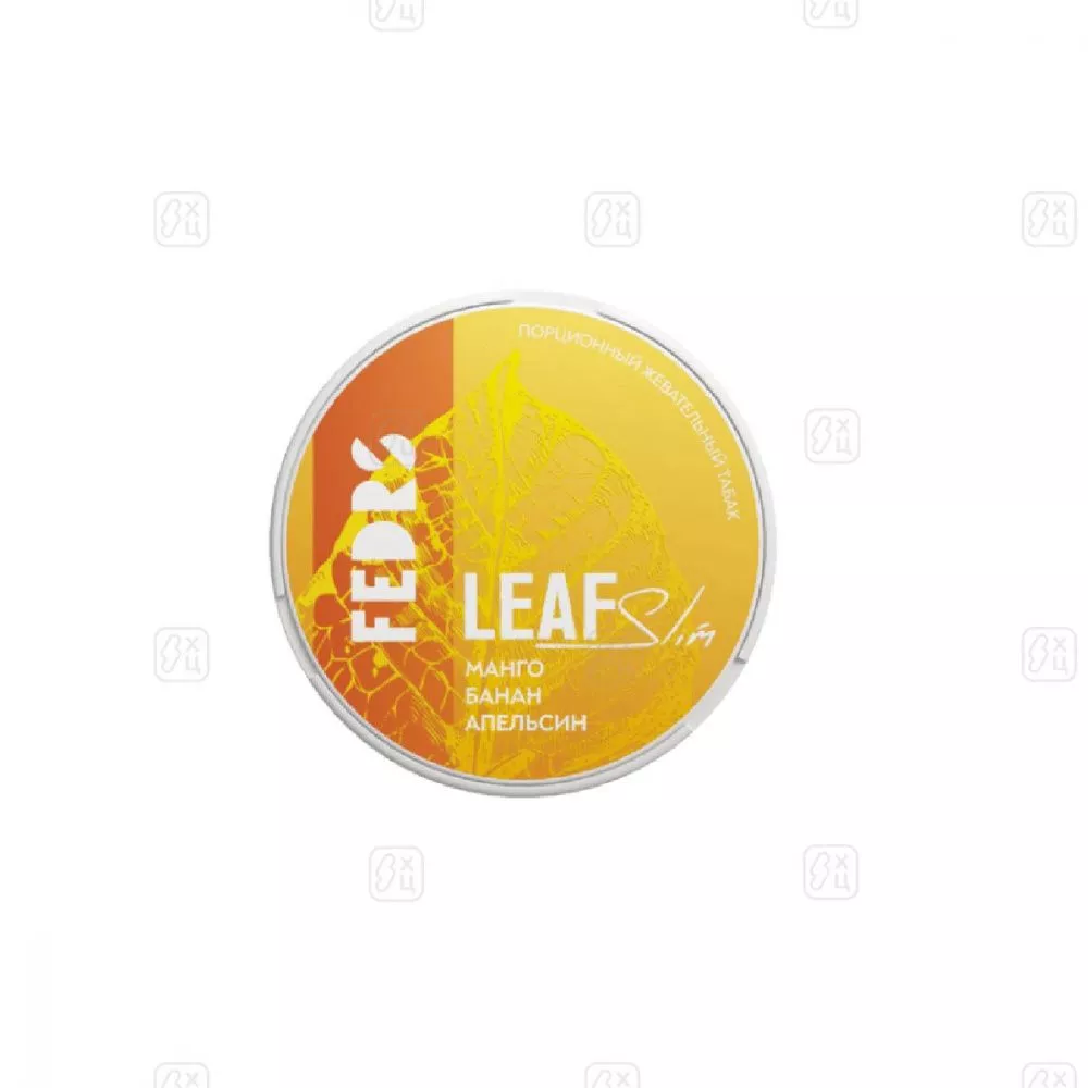 Табак_жевательный_FEDRS_LEAF_SLIM_МАНГО_БАНАН_АПЕЛЬСИН