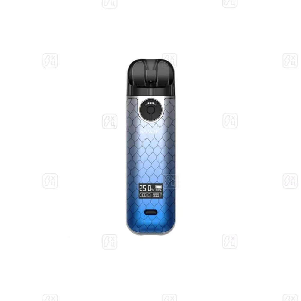 153_POD_система_SMOK_Novo_4_Pod_Kit_Blue_Grey_Cobra_Сине_серая_кобра
