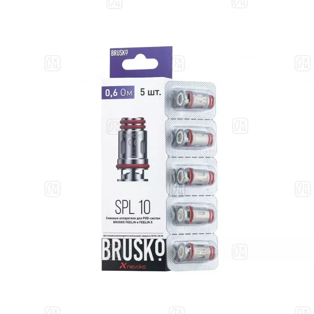 87_Испаритель_BRUSKO_FEELIN_SPL_10,_0_6_Ом,_упак_5_шт