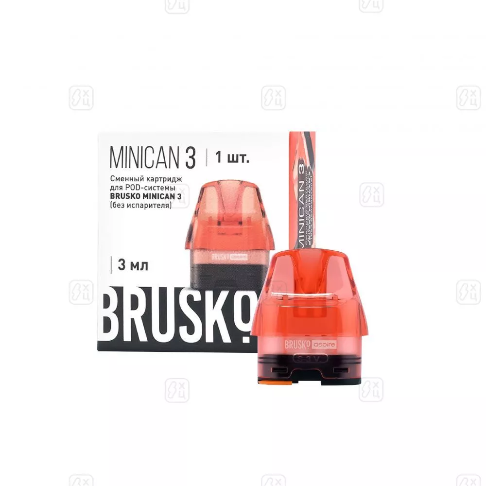 111_Сменный_картридж_BRUSKO_MINICAN_3,_3_мл,_Красный,_1_шт_в_упак