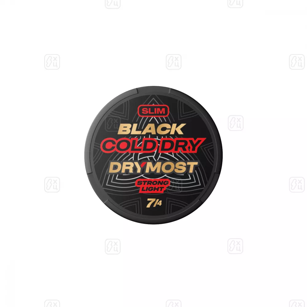 Табак жевательный DryMost Black_Cold_Dry_slim_12г_