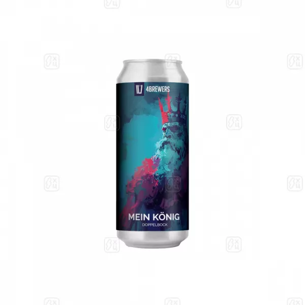 Пиво 4BREWERS Бокбир 2(MEIN KONIG) банка 0,45л
