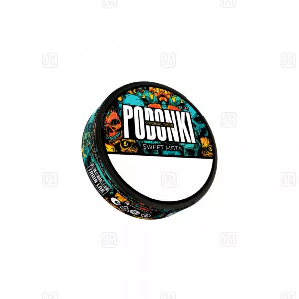Жевательный_табак_PODONKI_«МЯТА»_strong_slim_sweet_10_г_