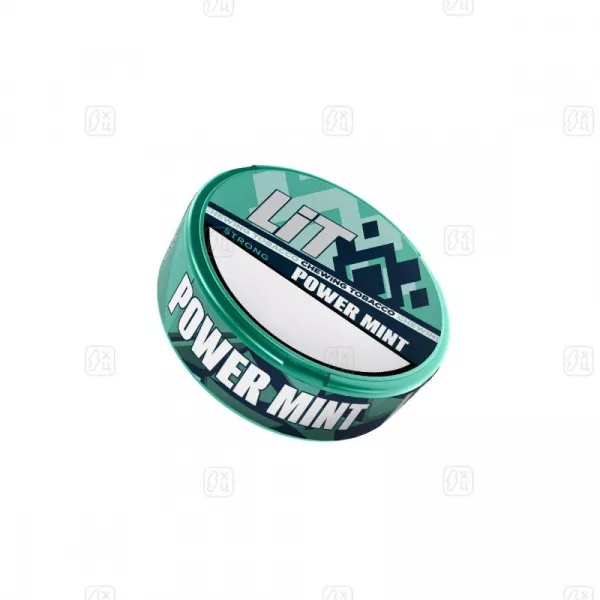 Жевательный_табак_LIT_mini_Power_mint_Strong_Slim_