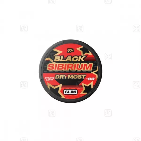 Табак жевательный DryMost_Black_Sibirium_slim_12г_