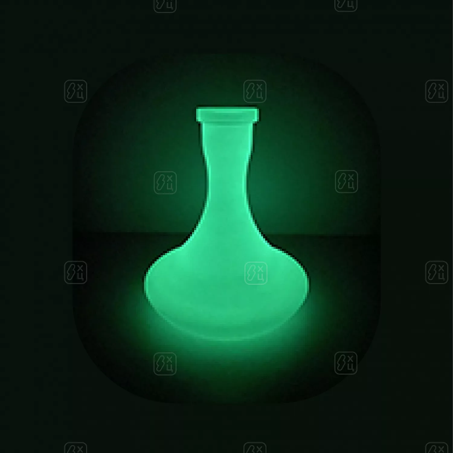 Колба VesselGlass Крафт (Зеленый флуоресцентный)