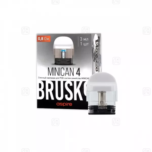 Сменный_картридж_BRUSKO_MINICAN_4,_3_мл,_0,8_Ом,_Белый_White_1шт