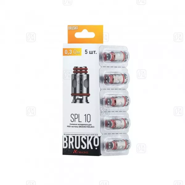 82_Испаритель_BRUSKO_FEELIN_SPL_10,_0_3_Ом,_упак_5_шт