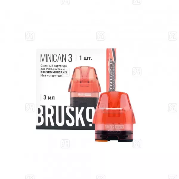 111_Сменный_картридж_BRUSKO_MINICAN_3,_3_мл,_Красный,_1_шт_в_упак